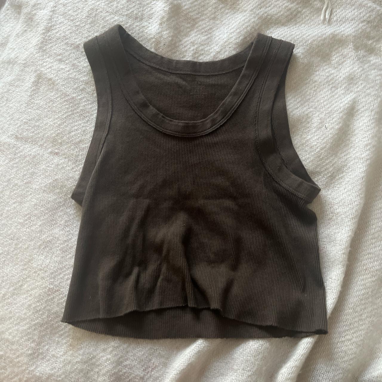 Brandy Melville brown Connor tank top - Depop