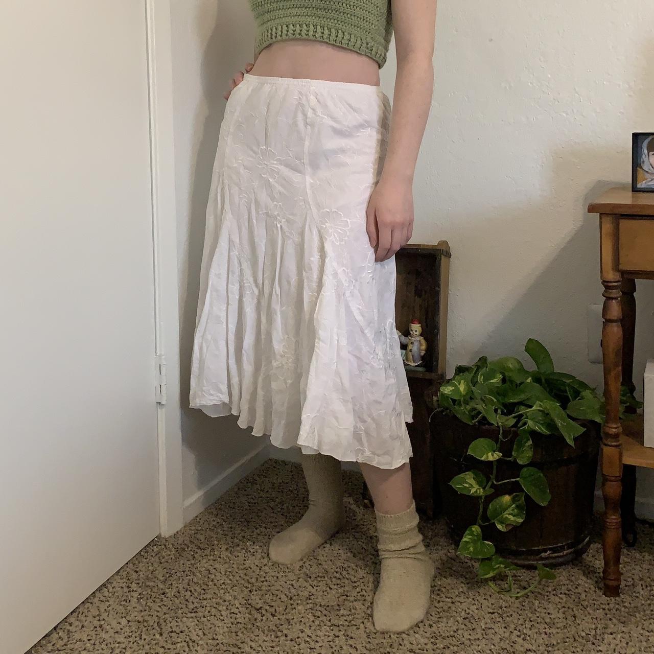 Women's White Skirt | Depop