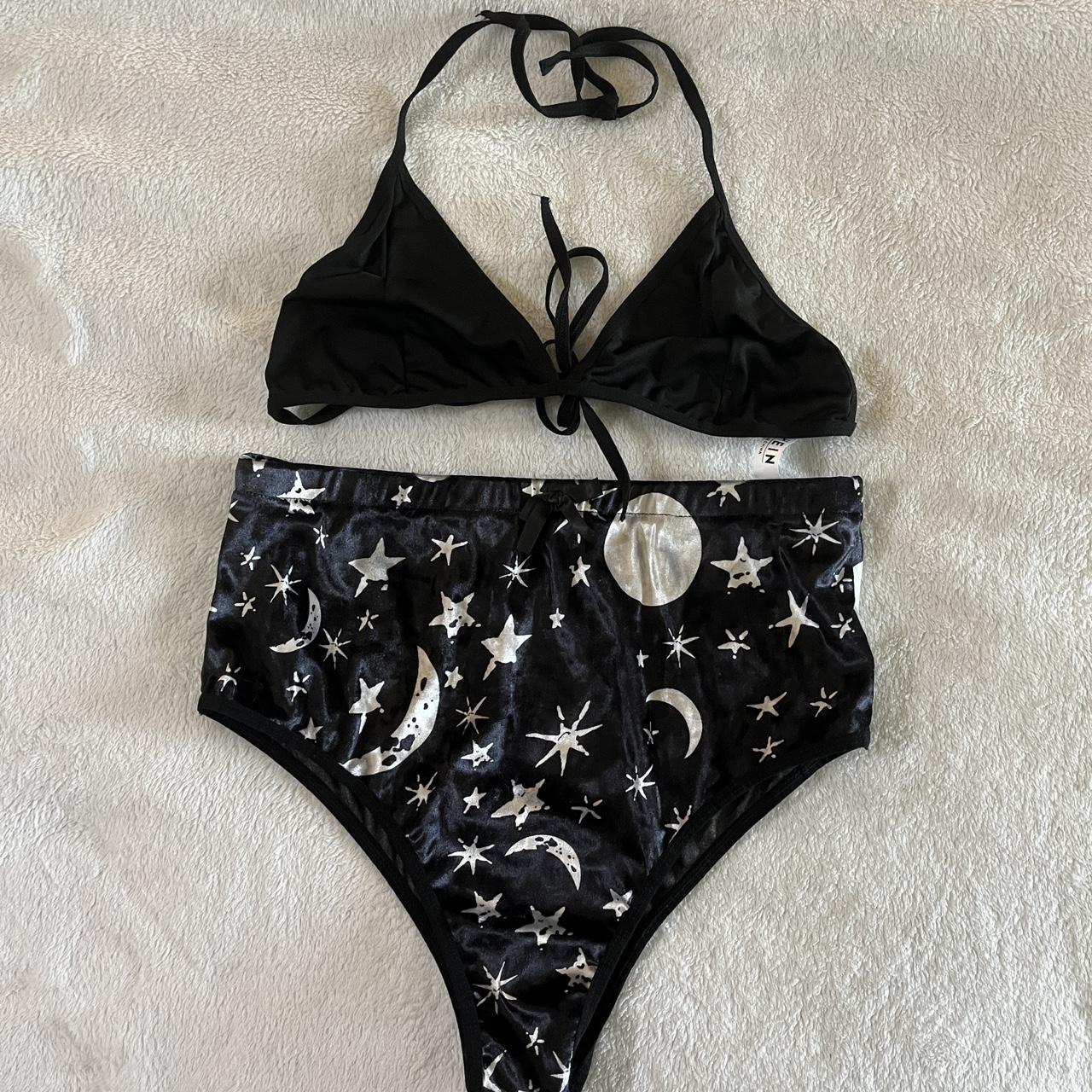 SHEIN Women's Black and White Panties Depop