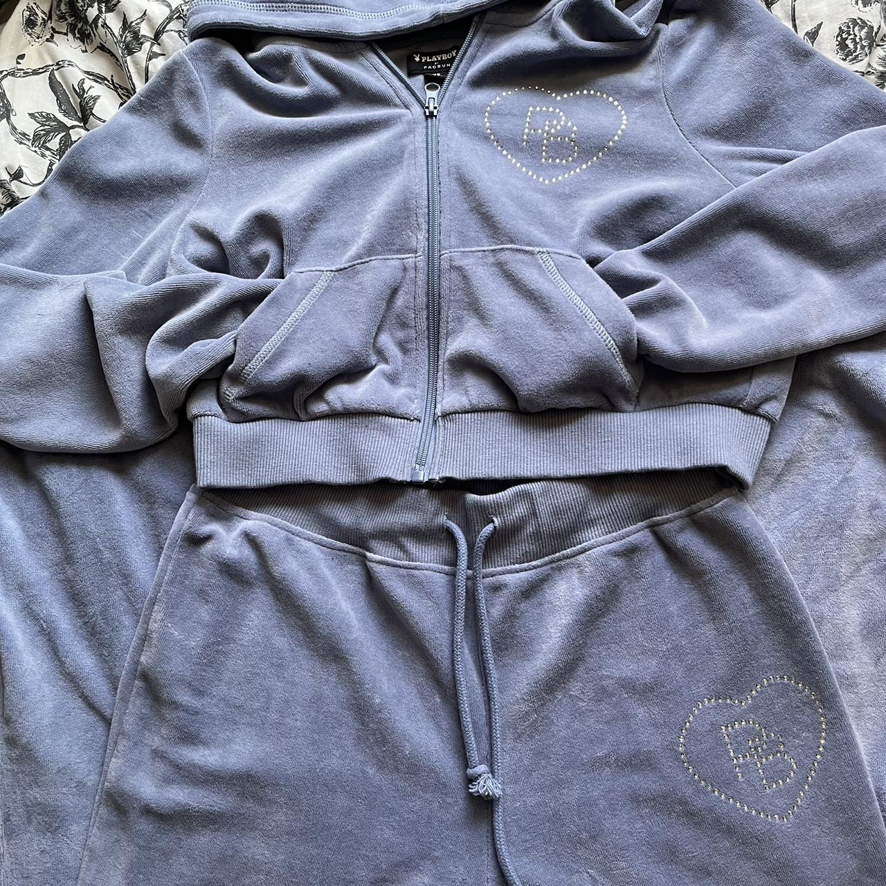 Playboy Women's Blue Jumpsuit Depop