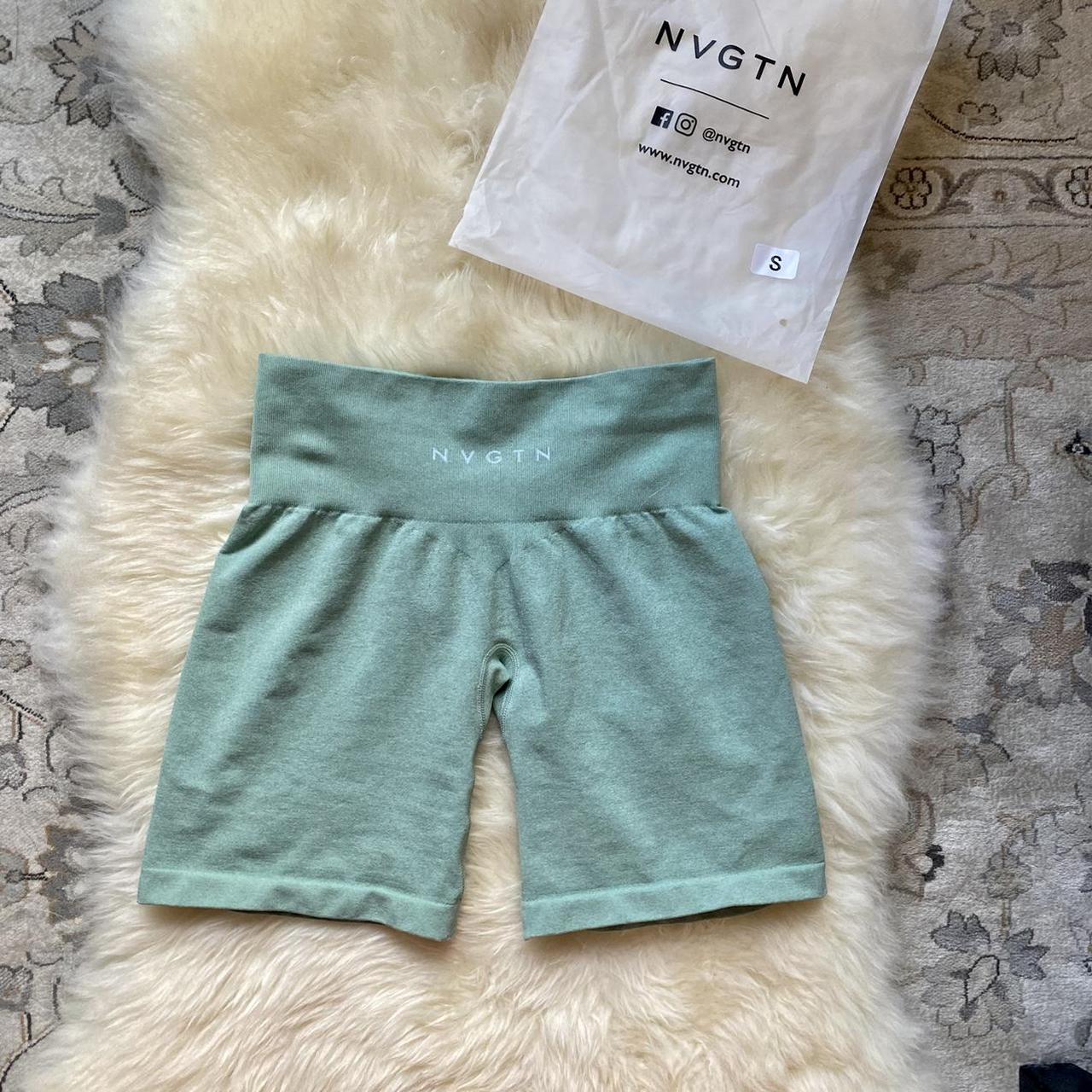 NVGTN Sage Green Pro Shorts Size Small fits XS... Depop