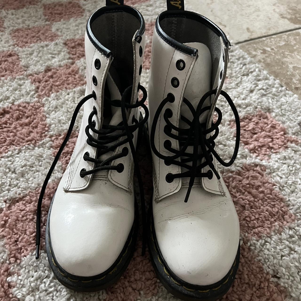 Used white sale doc martens