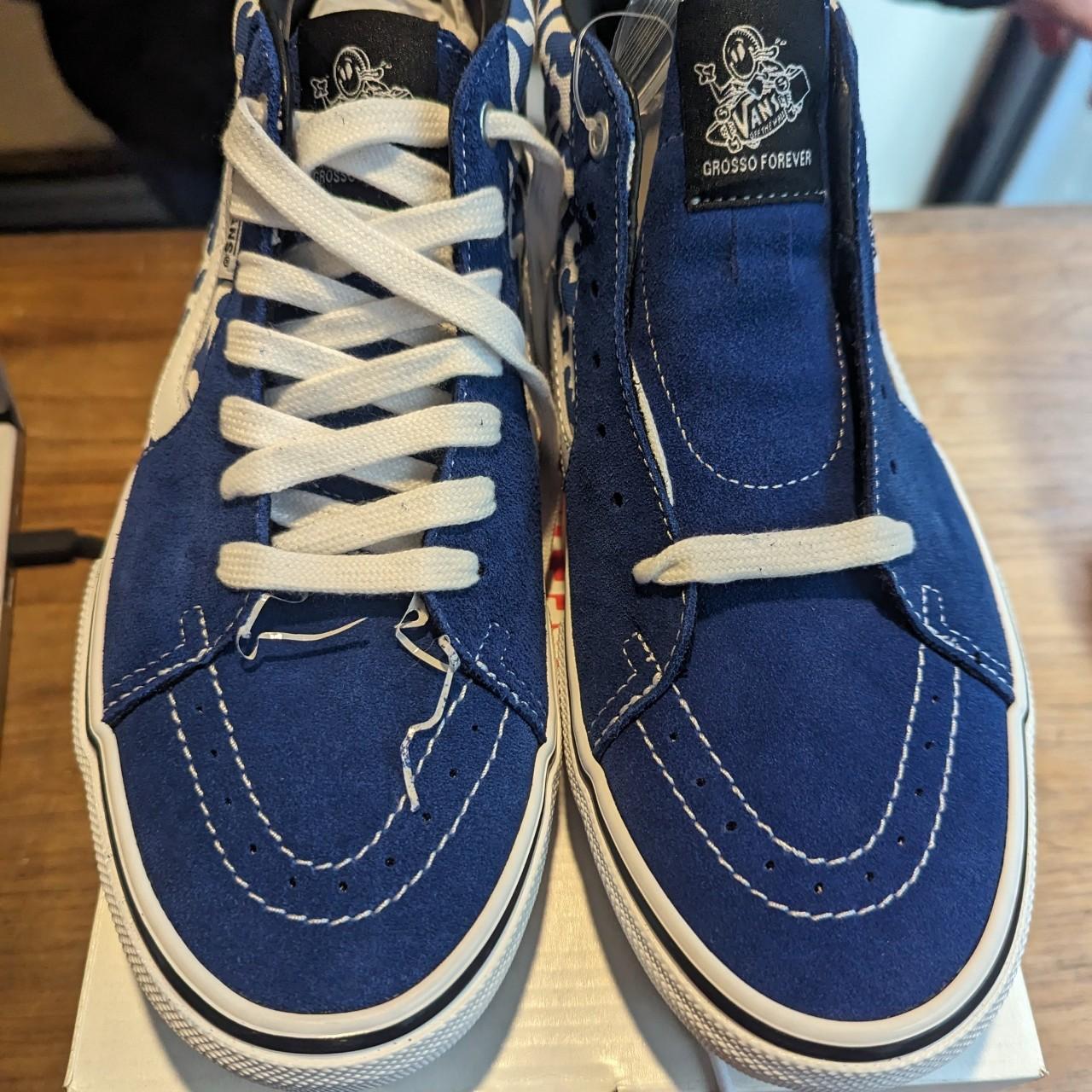 Supreme Vans collab Vans skate Grosso Mid supreme... - Depop