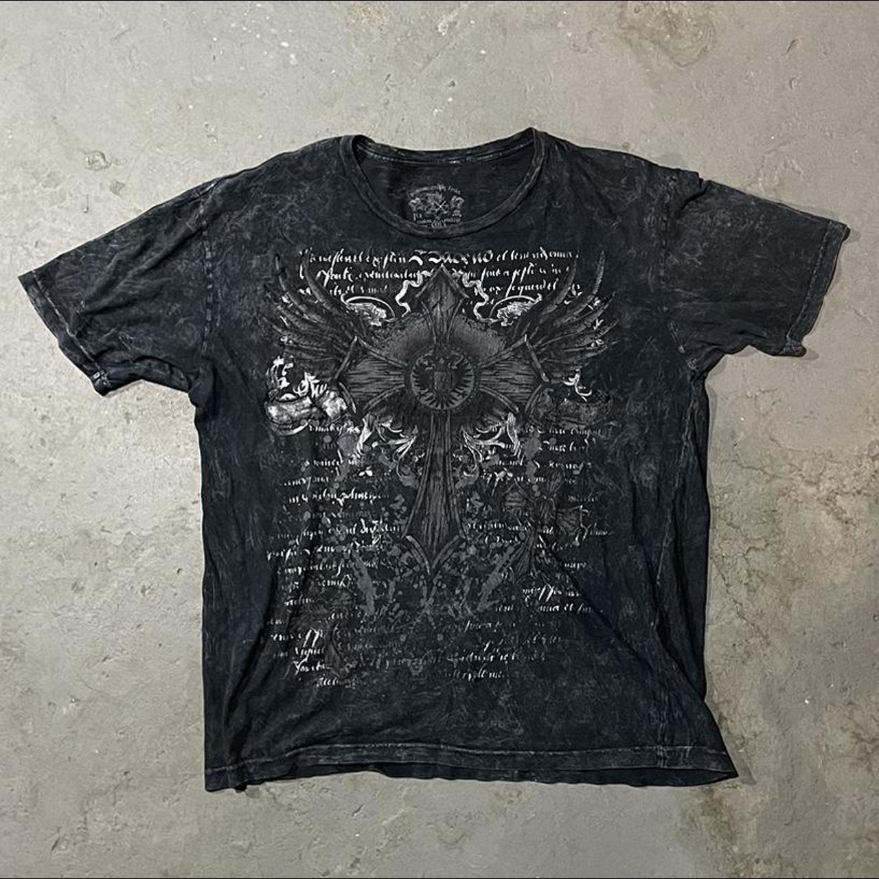 Affliction Men's multi T-shirt | Depop