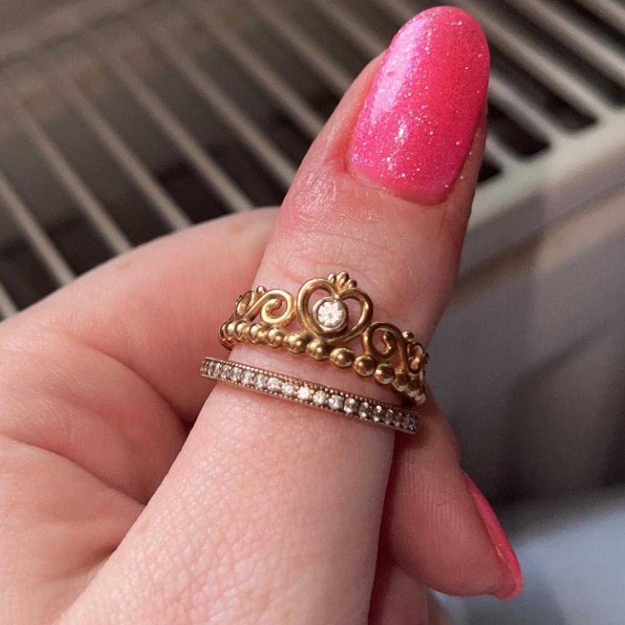 Women's Jewelry Pandora Rings Rose Gold Princess Ring Pandora