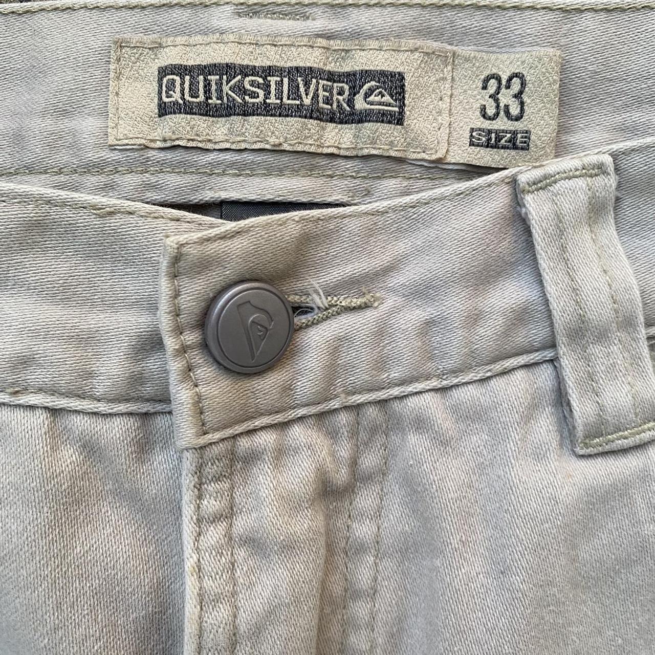 Vintage baggy quicksilver cargo pants Size:... - Depop