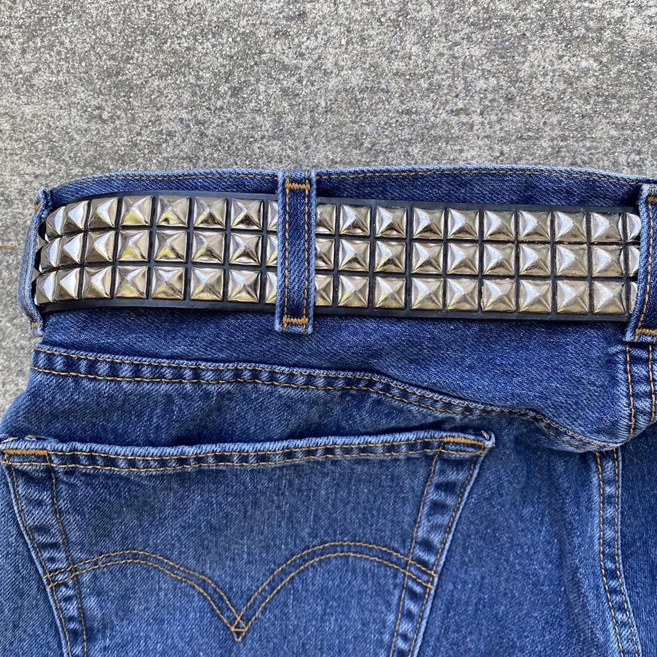 Hot topic stud belt Size: 32 Condition: great... - Depop
