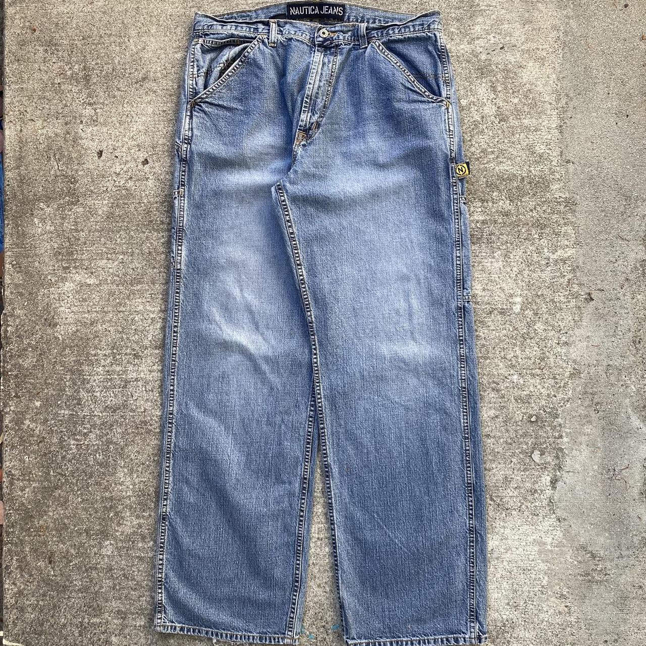 Vintage nautica baggy carpenter jeans Size:... - Depop