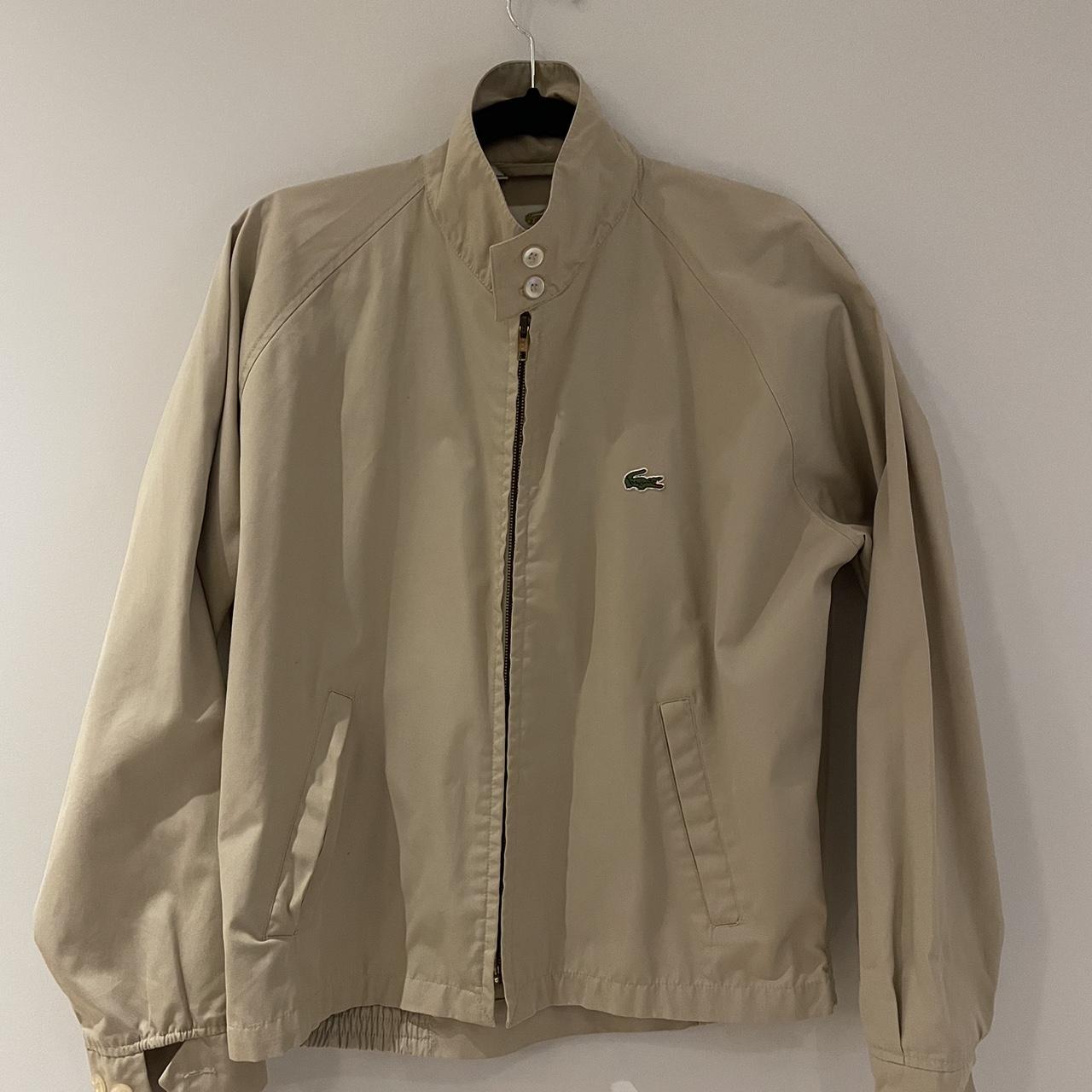 Vintage 90s Beige Lacoste Jacket Large size but... - Depop