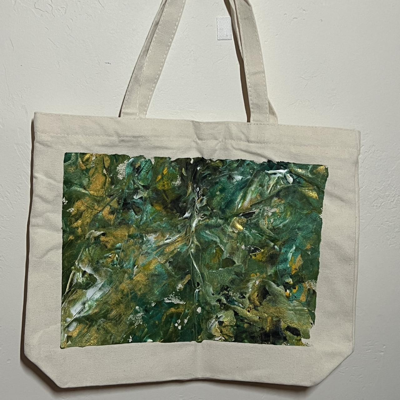 Custom Painted Tote Bag- Multicolor •Dm to - Depop