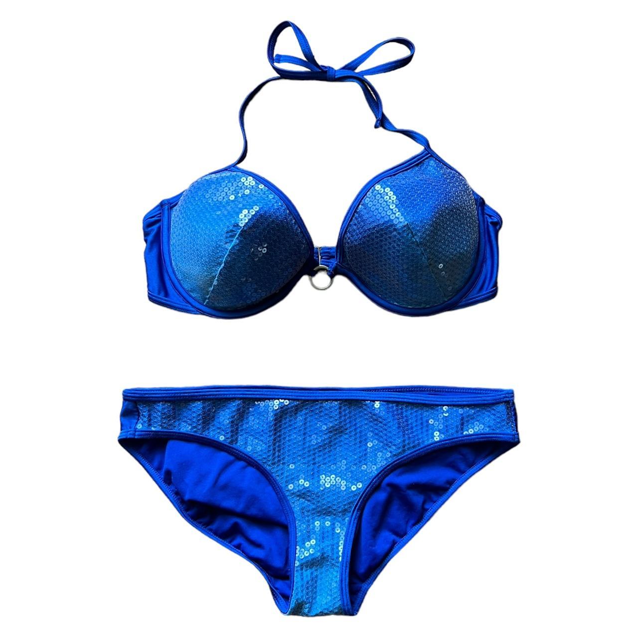 Aeropostale Women's Blue Bikinisandtankinisets Depop