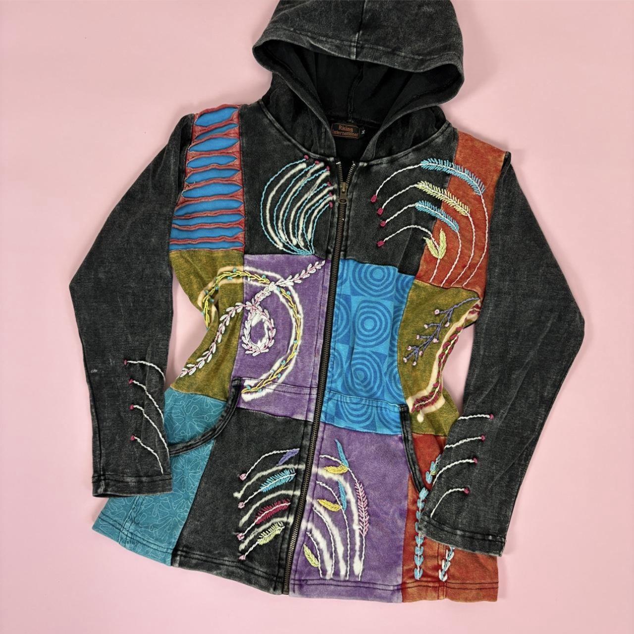 Women's Jacket - Multi - M – Boho hippy patchwork… - image 1