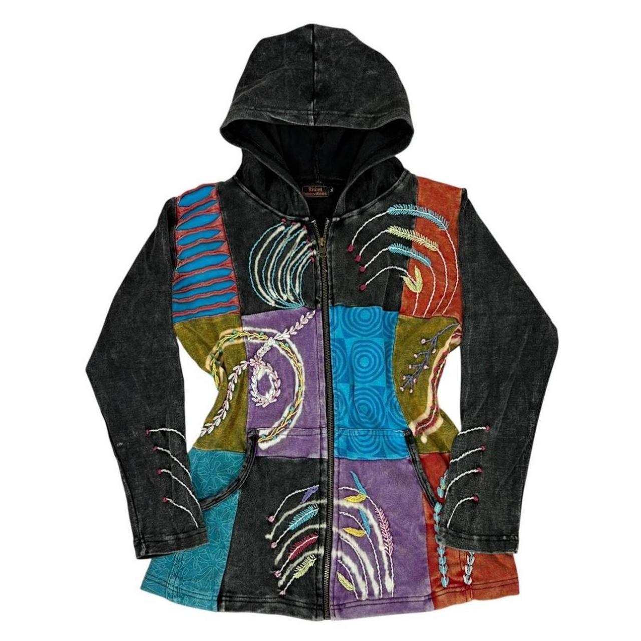 Women's Jacket - Multi - M – Boho hippy patchwork… - image 7