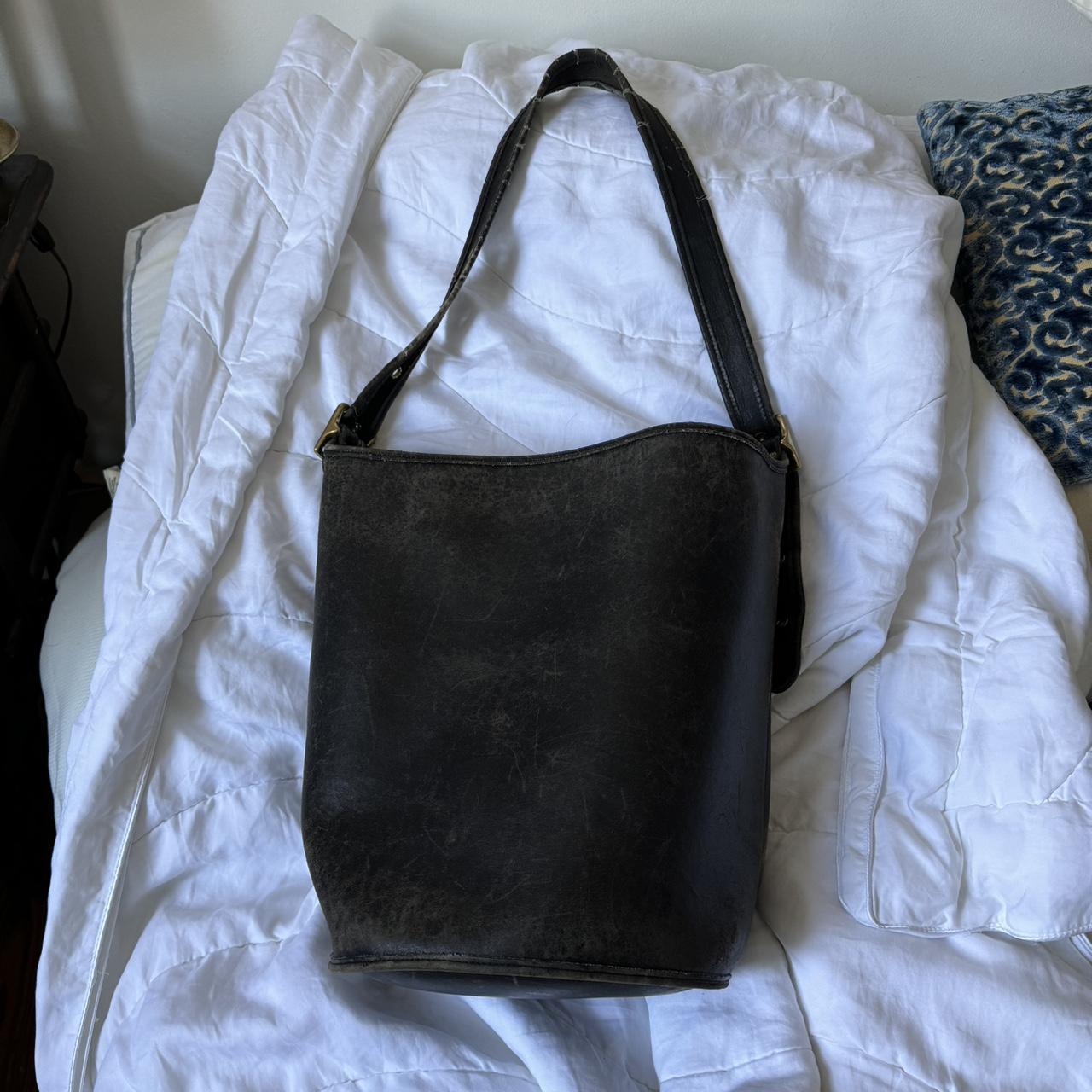 Coach bucket bag black hot sale