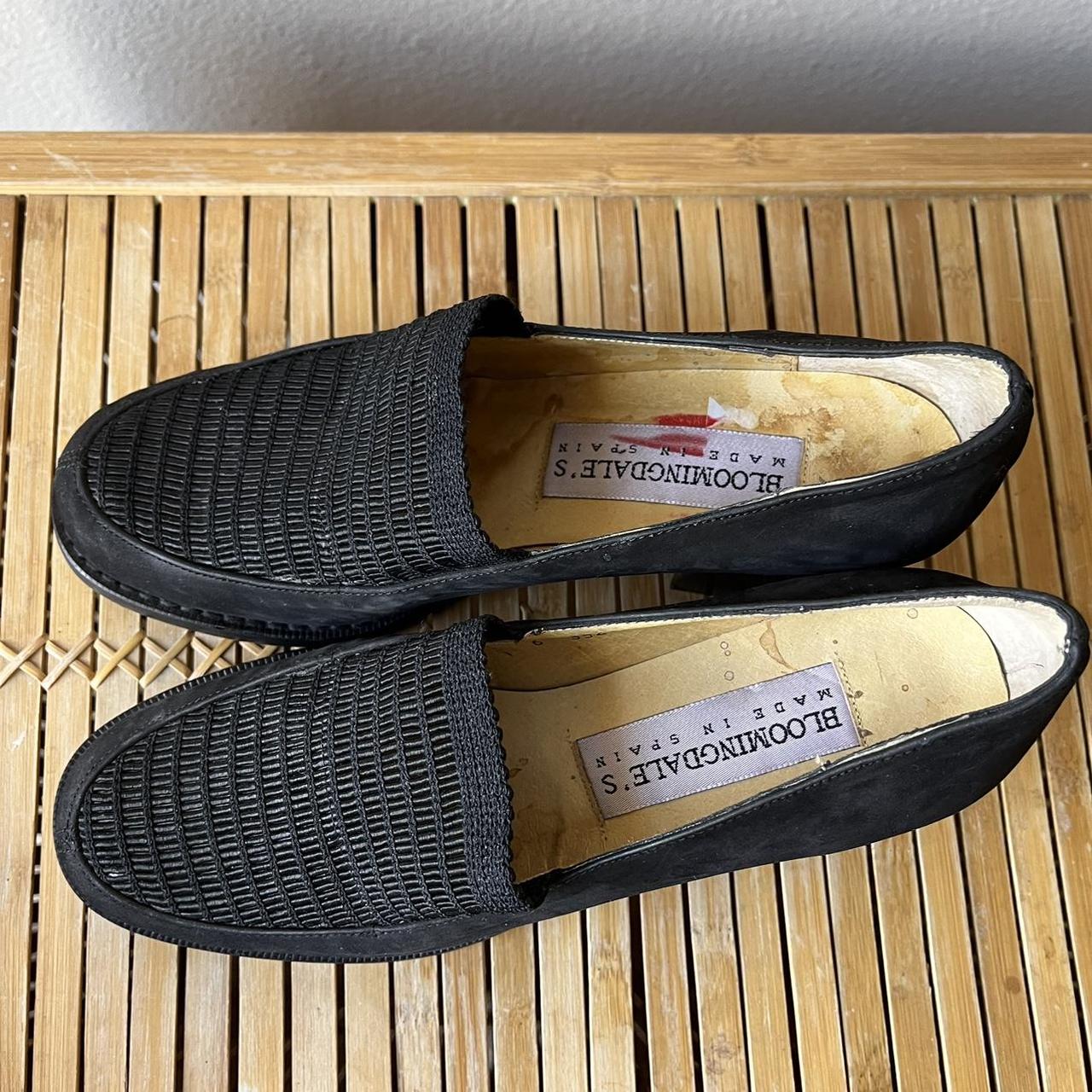 vintage Bloomingdale’s heeled loafers... Depop
