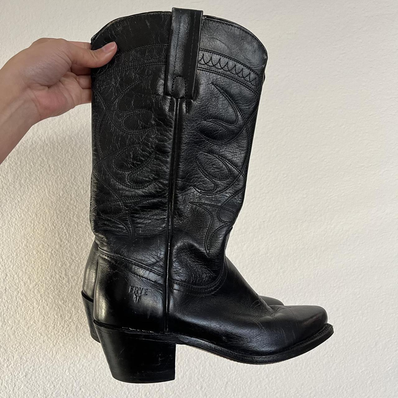 Black frye outlet cowboy boots