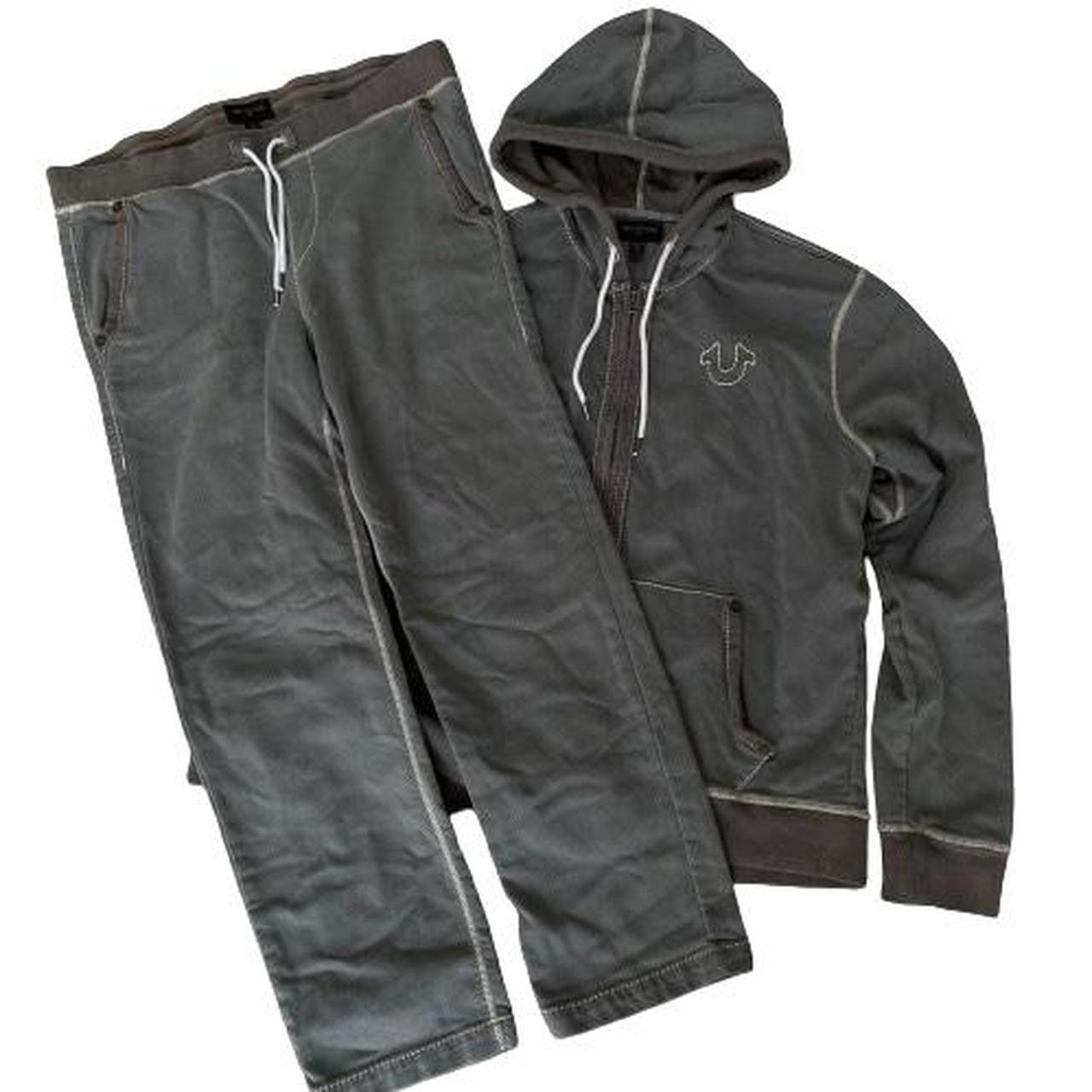 Grey true religion sweat suit online