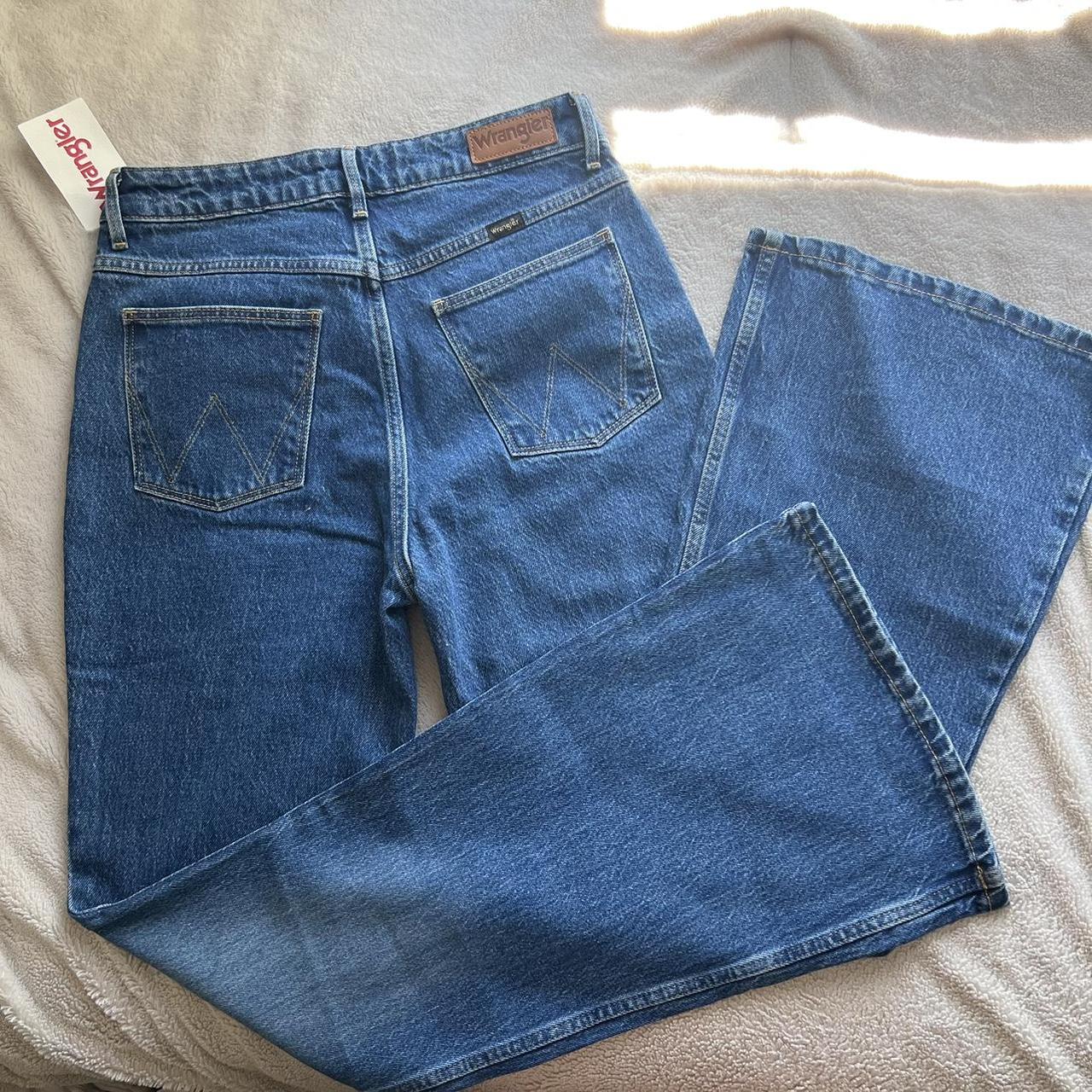 BNWT Wrangler high rise fierce flare jeans, medium /... - Depop