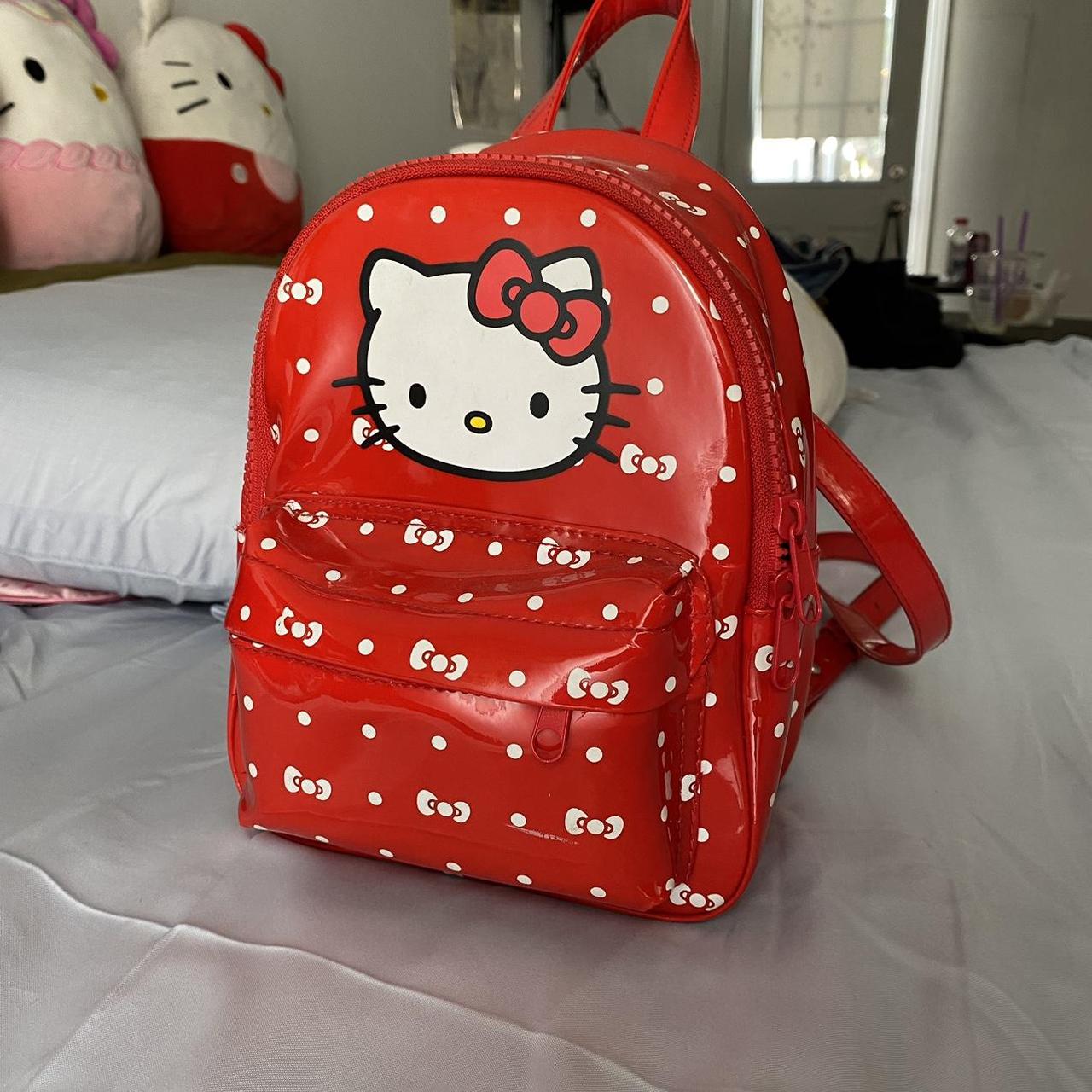 Mall goth inspired hello kitty backpack—> available on depop or dm to  purchase✨💖 peep the details and her adorable dress💕 #Sanrio…