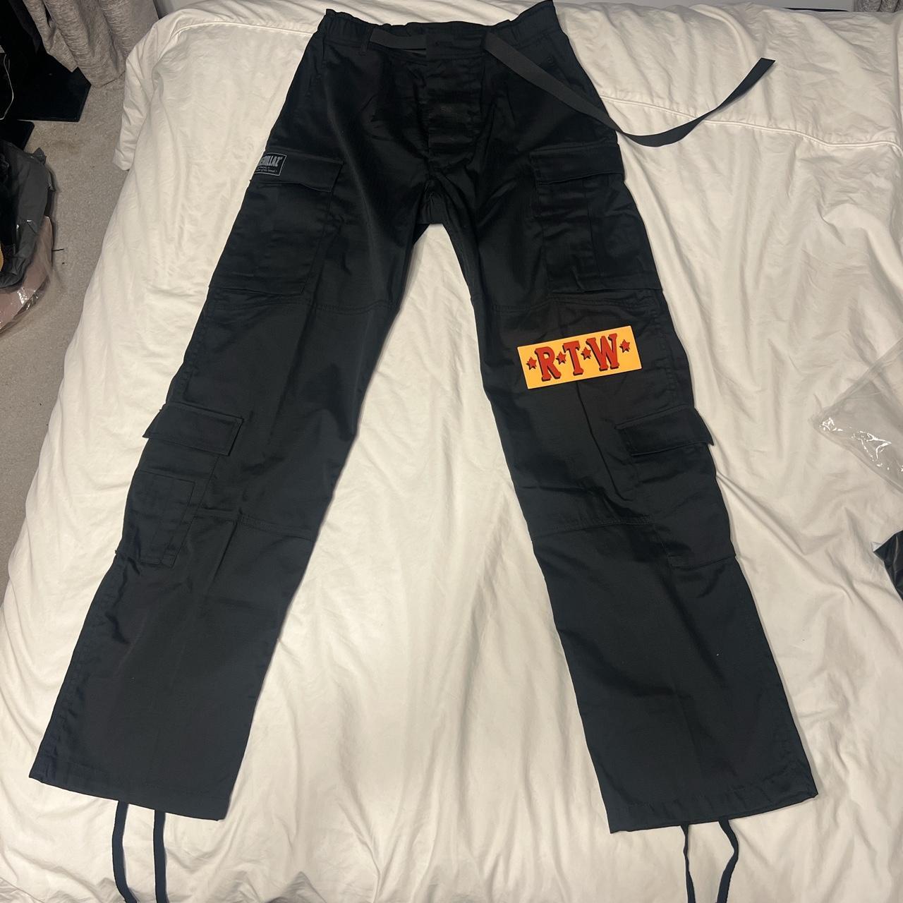 Corteiz, GUERILLAZ* CARGOS (Triple black), size M... - Depop