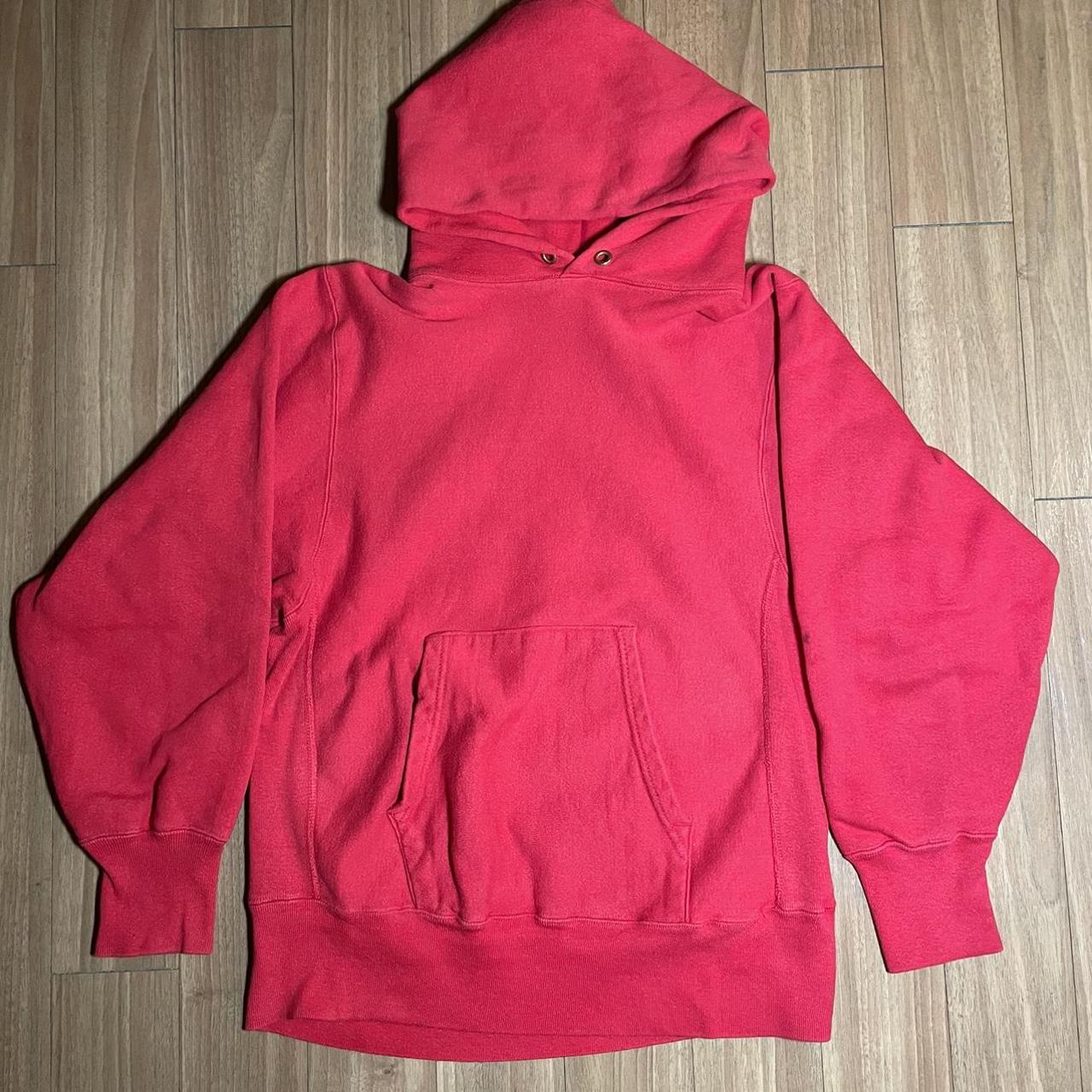 Champion Men's Red Hoodie | Depop