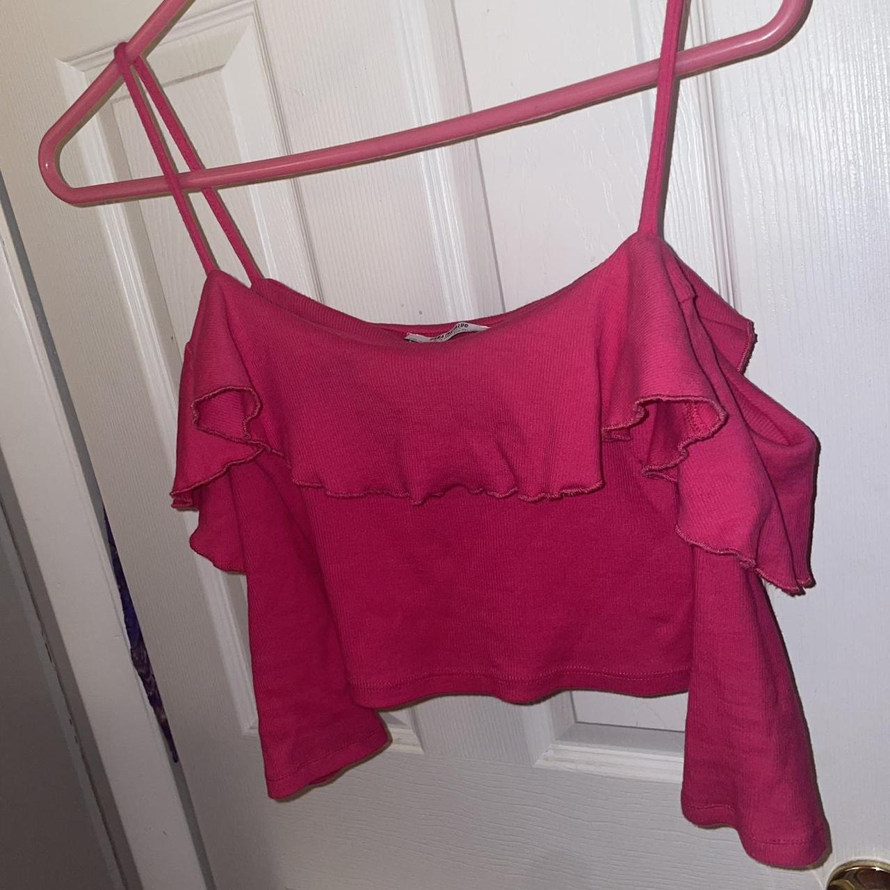 Zara Women's Pink Jumper Depop