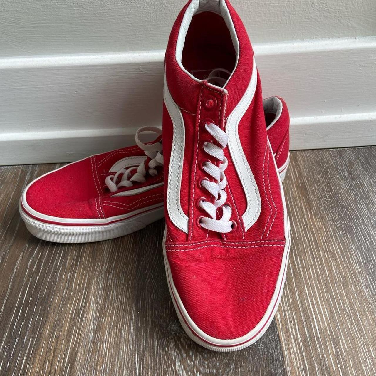 Red Vans!! In great condition aside from some... - Depop