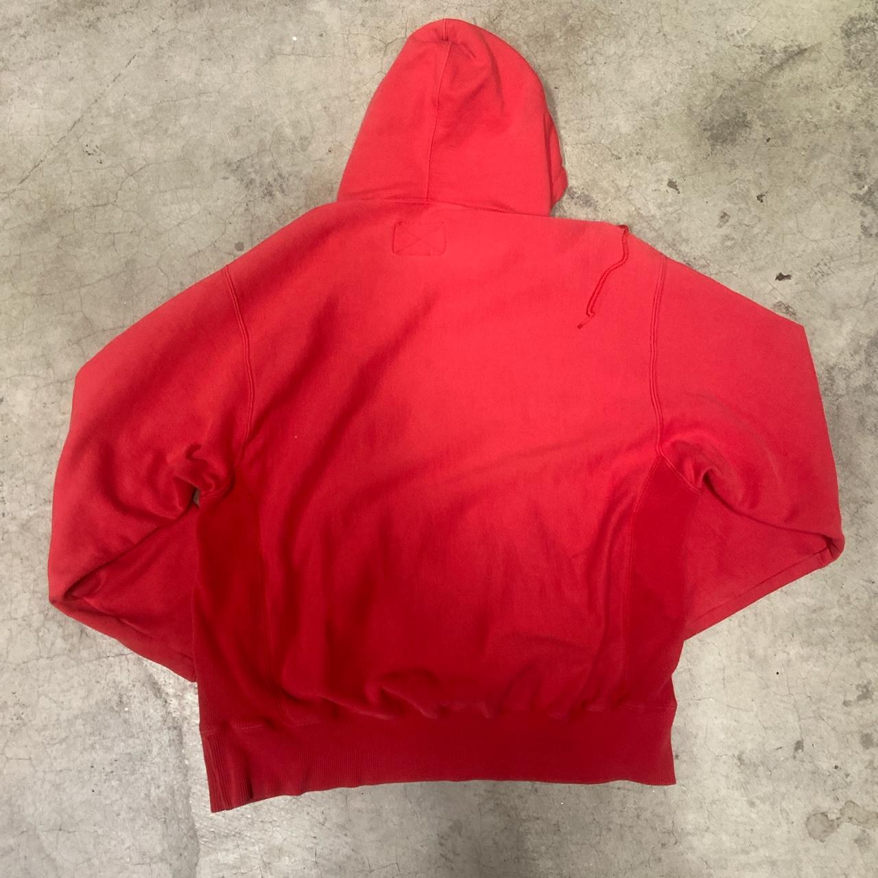 Steve & Barry's Men's White and Red Hoodie | Depop