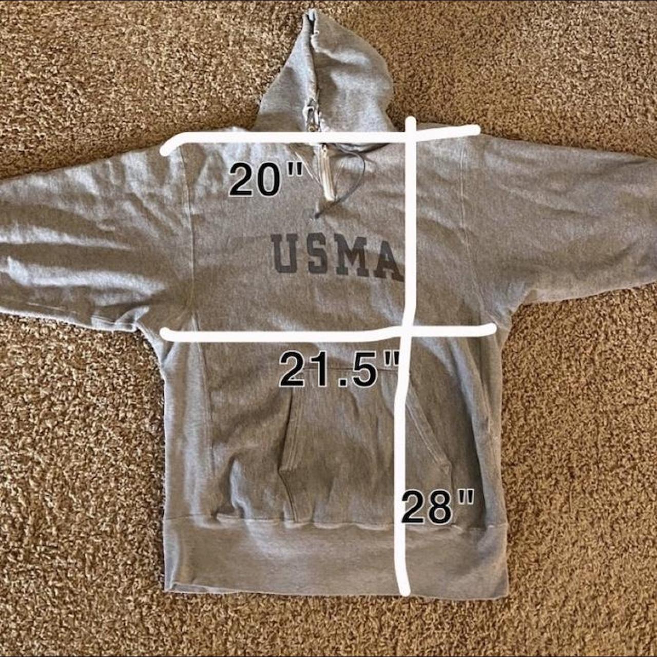 Crazy rare 80s champion reverse weave USMA hoodie.... - Depop