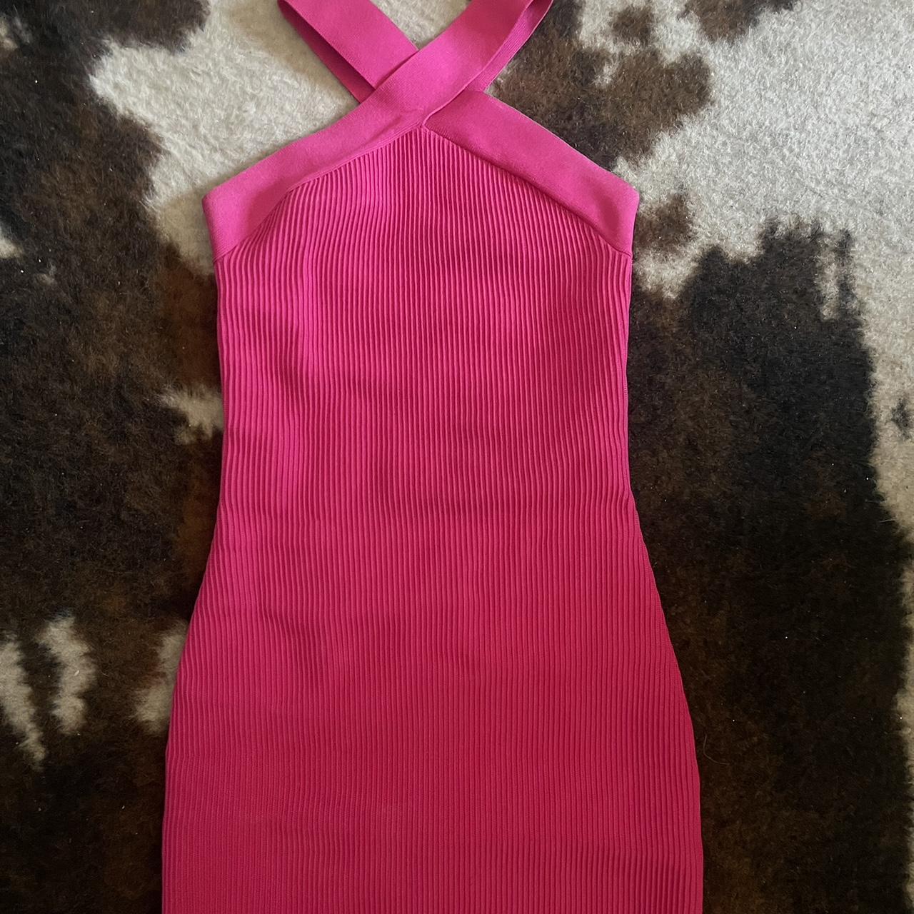 Aritzia Women's Pink Dress | Depop