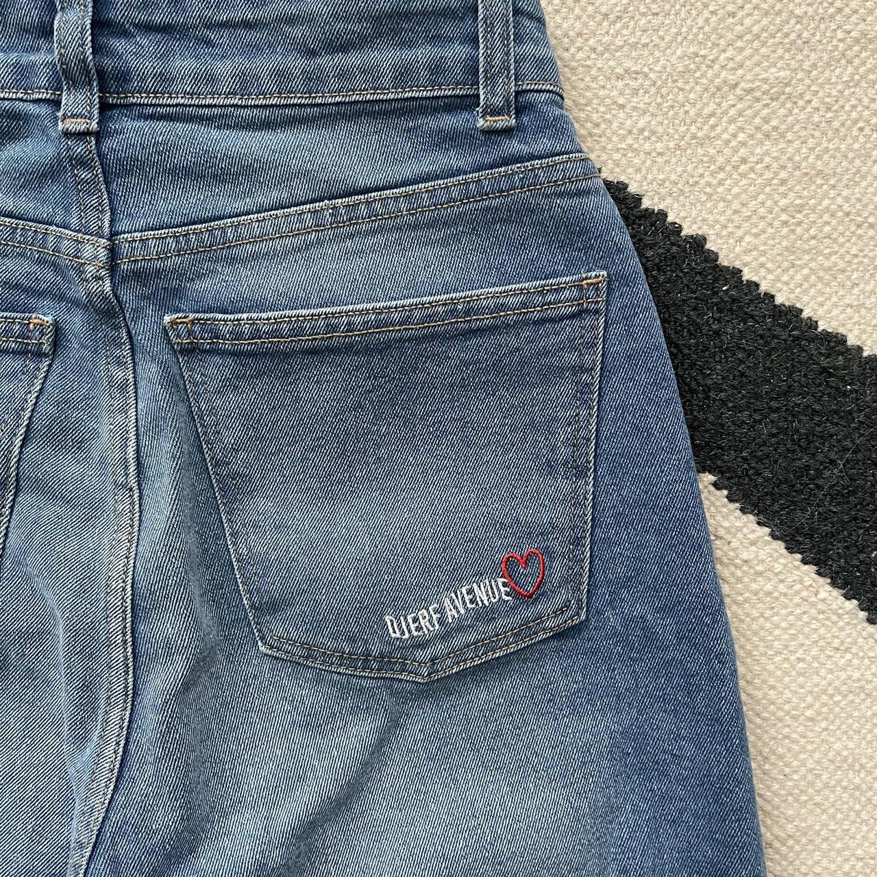 Djerf Avenue Women's Blue Jeans | Depop