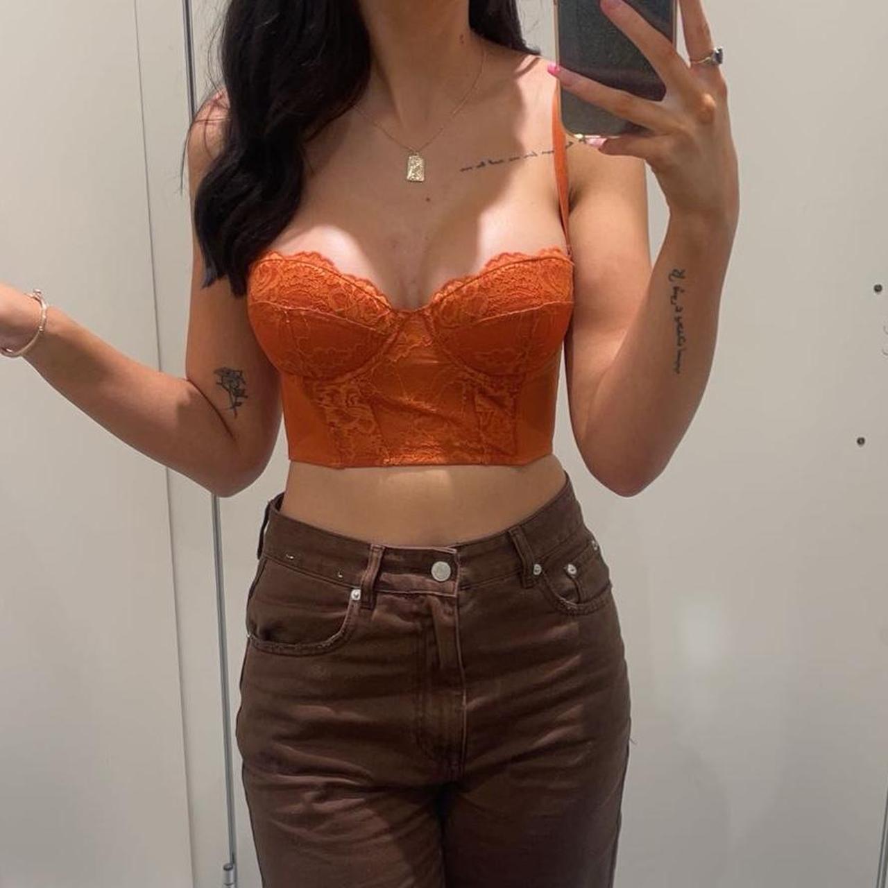 Glassons Orange Corset Top 🧡 Only Worn To Try On Depop 8078