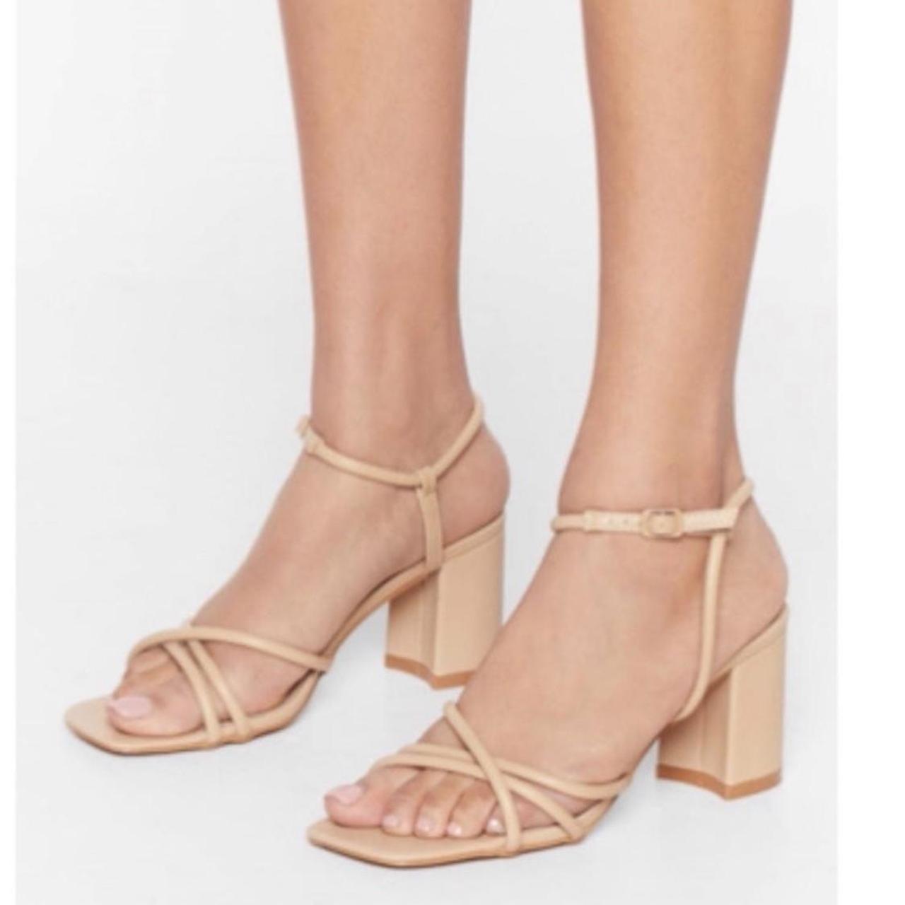 nasty gal white heels