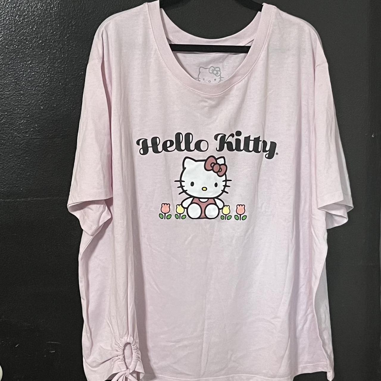 Hello Kitty Light Pink T-Shirt - never been worn -... - Depop