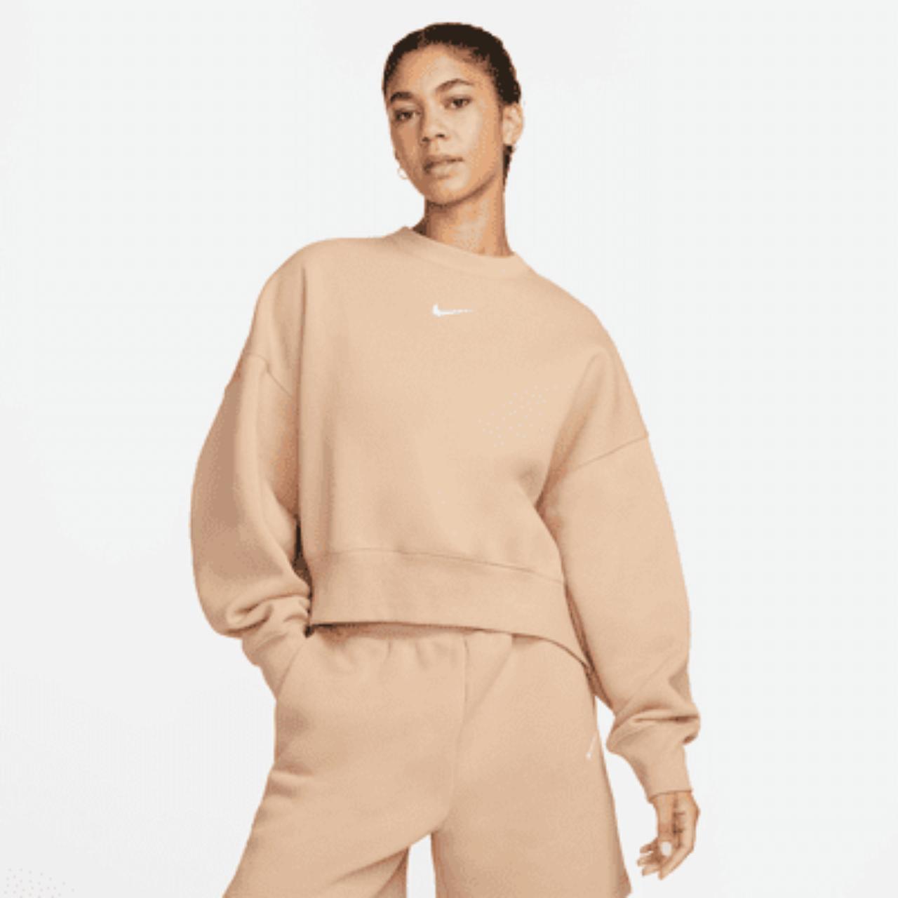 Tan nike crewneck womens hot sale