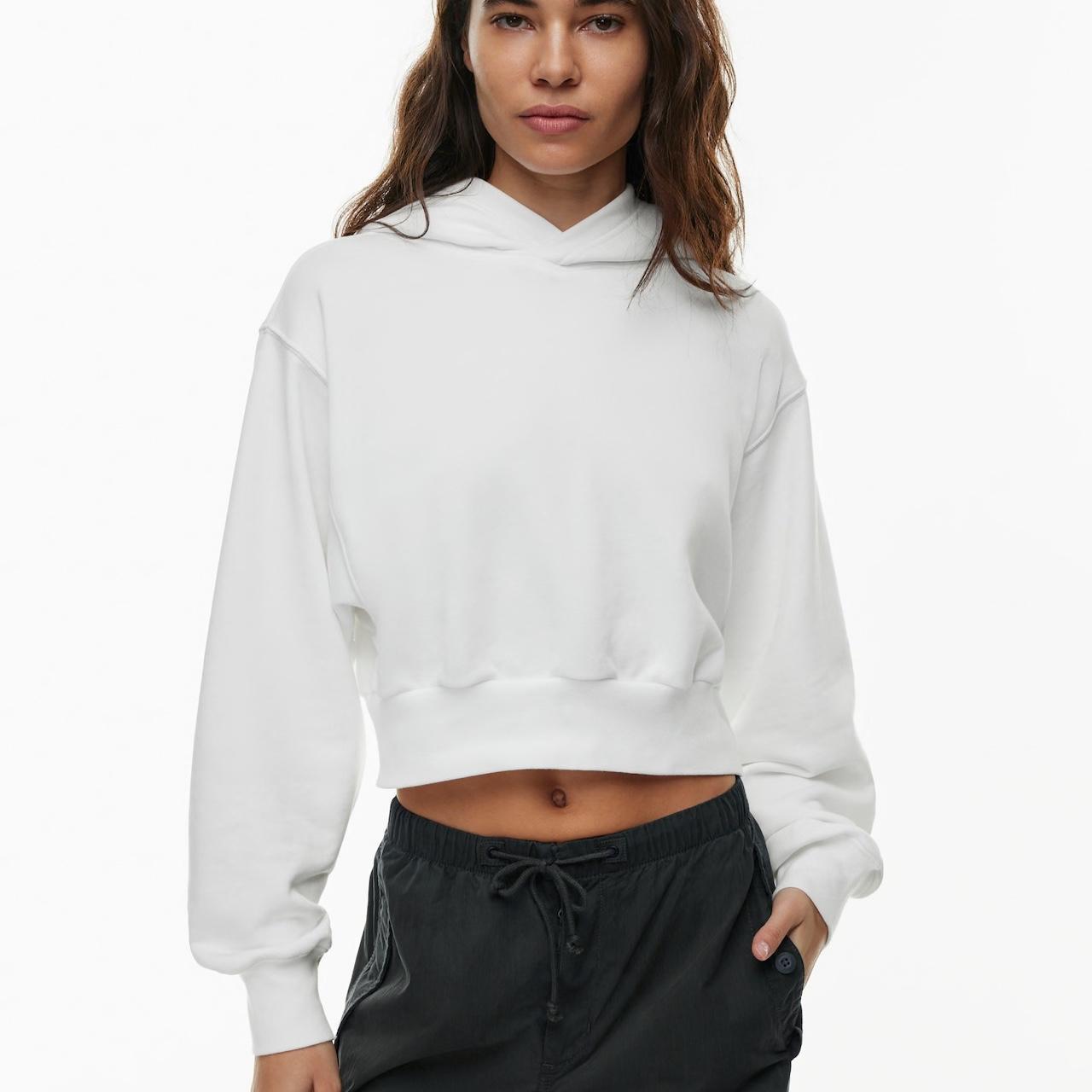 Hoodie Tie Cozyaf Perfect Shrunken Hoodie Aritzia TNA Cozy Fleece