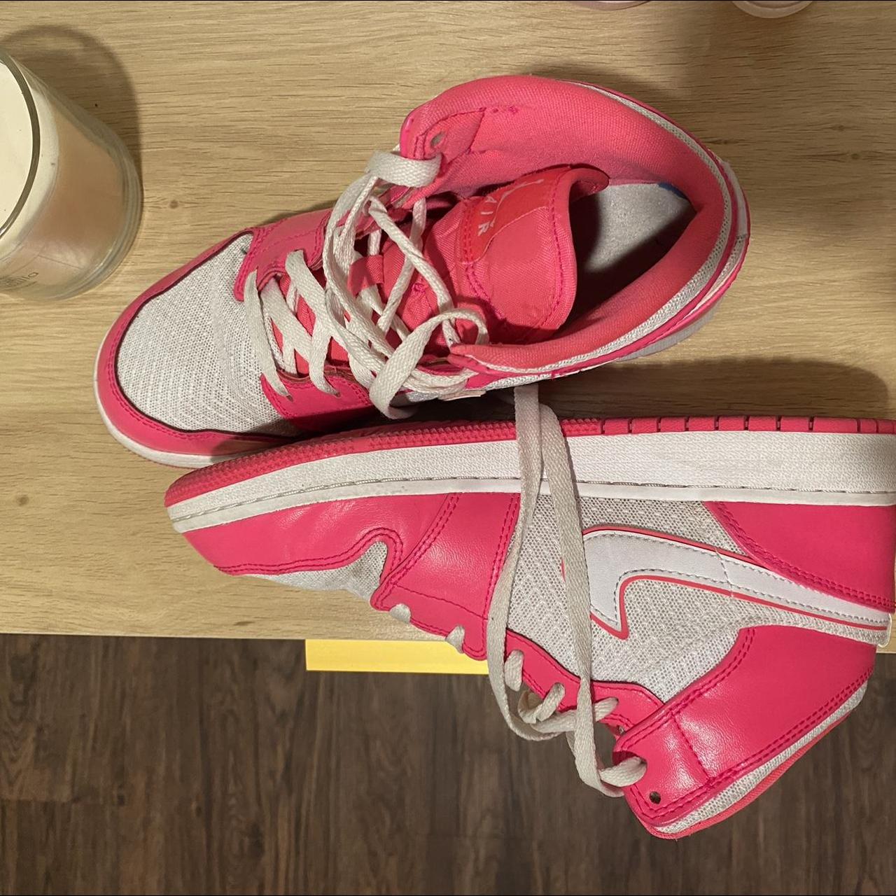 authentic-nike-jordan-1-mid-gs-hyper-pink-these-depop