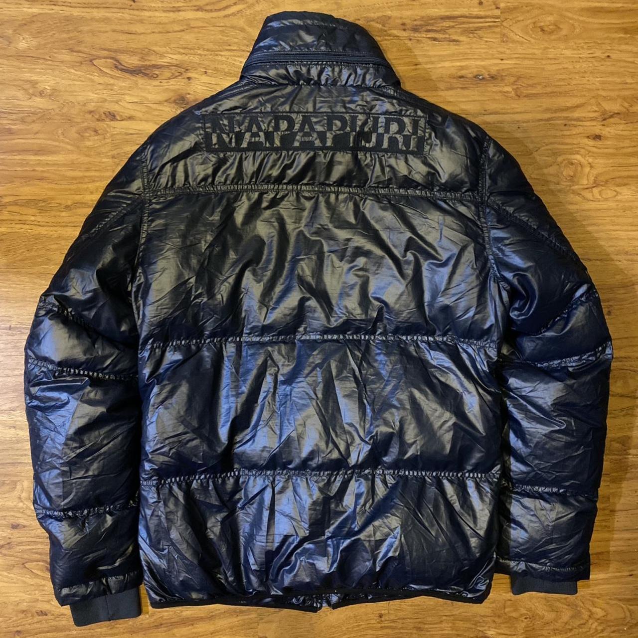 Napapijiri Puffer Jacket Down Dark Navy 100%... - Depop