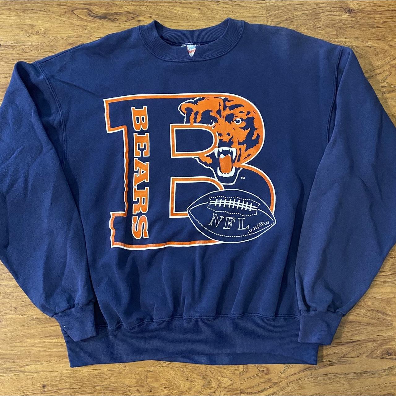 Vintage Chicago Football Bears Hoodie L - Depop