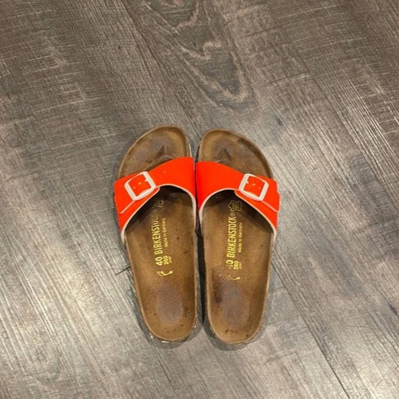 Neon best sale orange birkenstocks