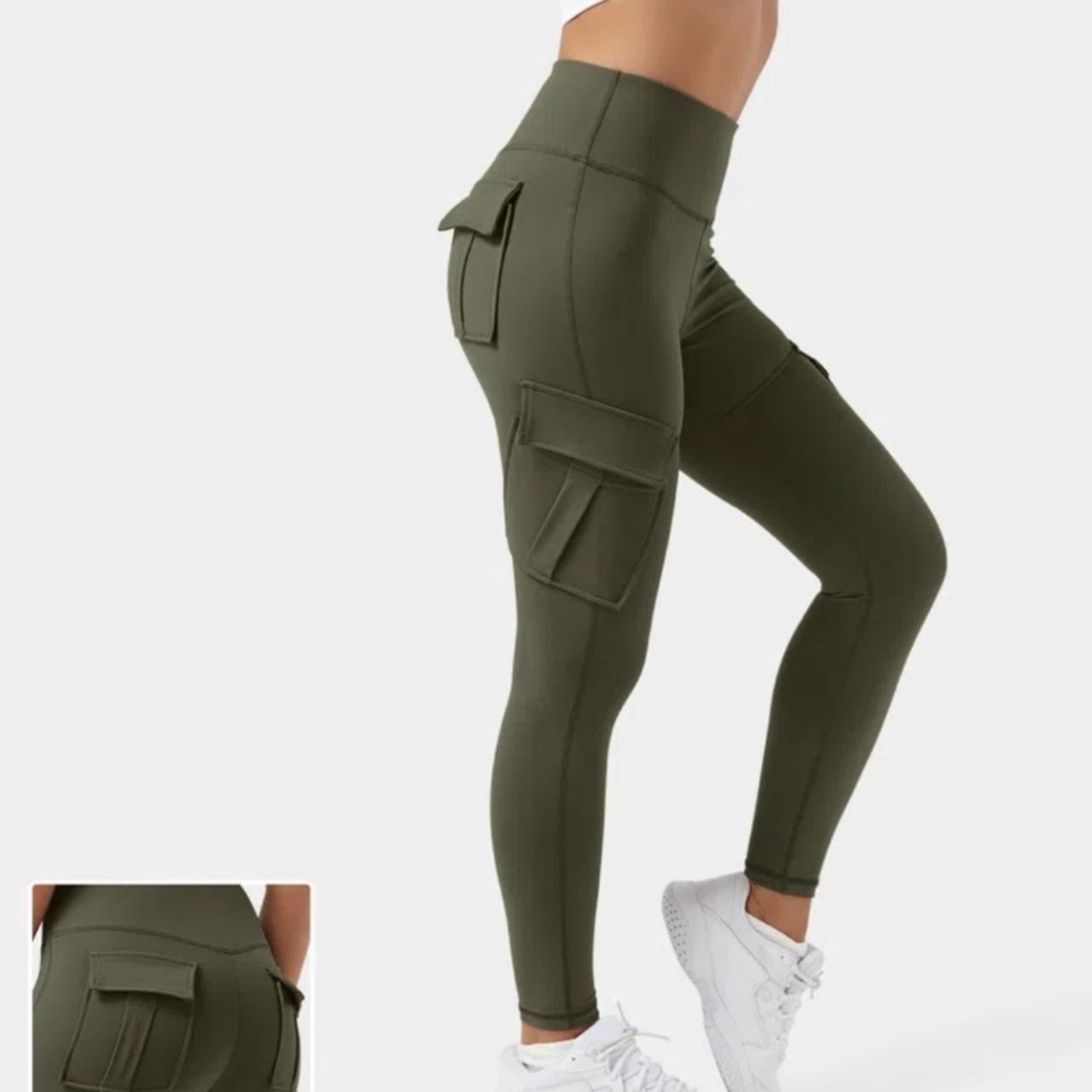 Halara Womens Green Army Cargo Pants size XS. New - Depop