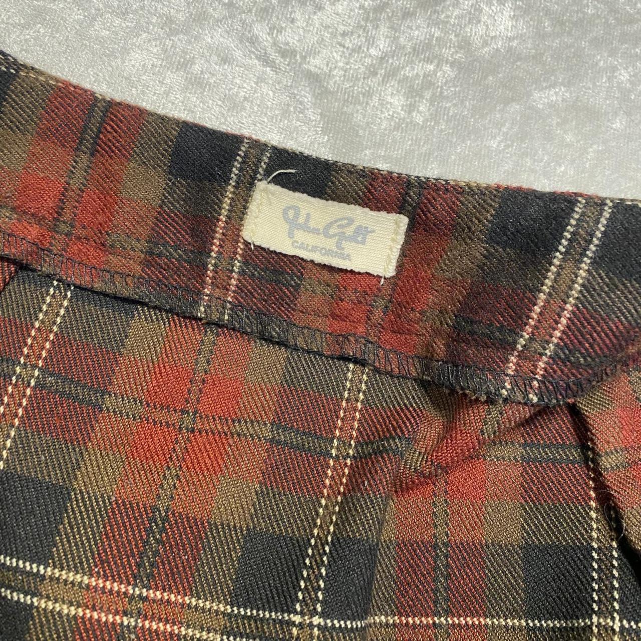john gault brandy melville plaid mini skirt - metal... - Depop