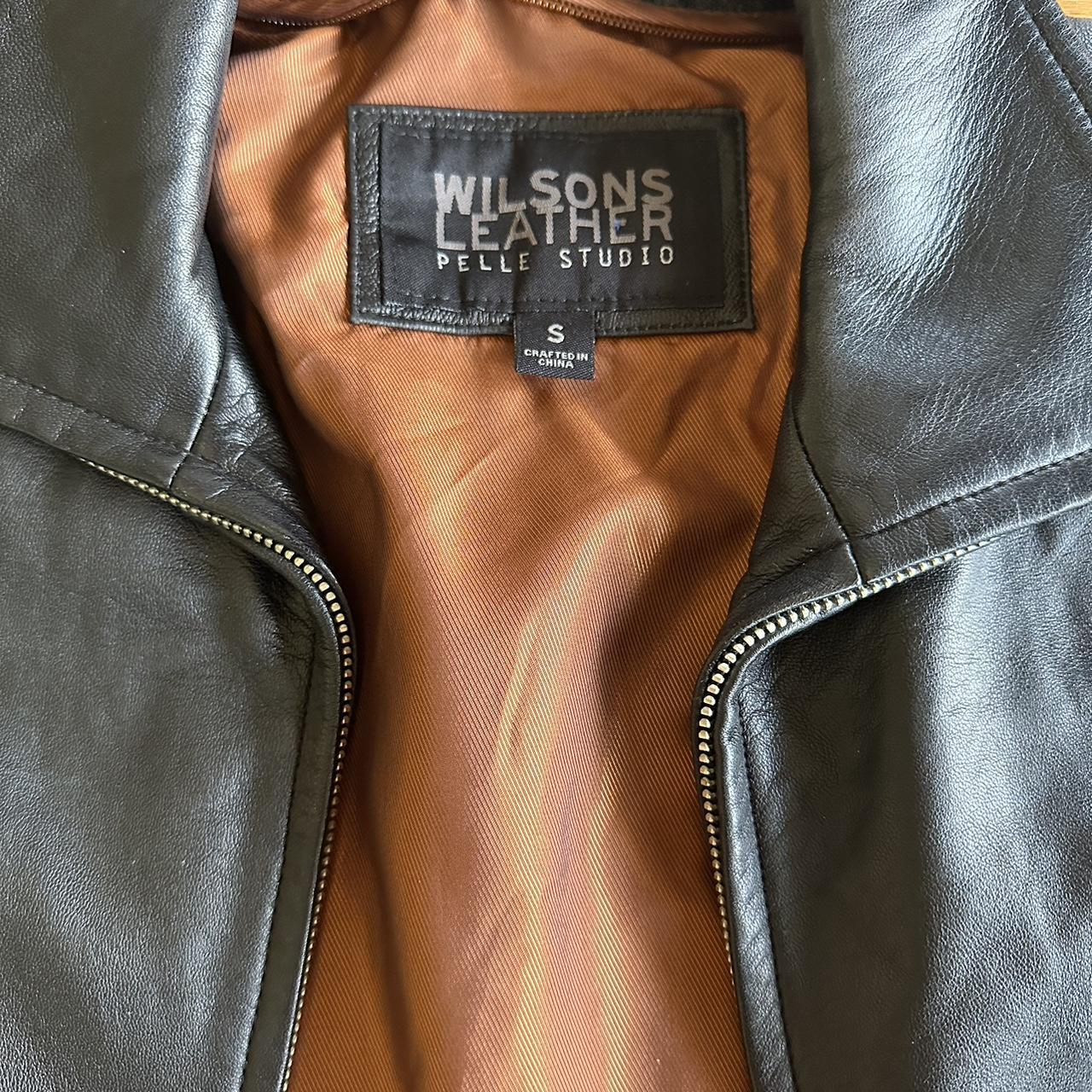 Wilson’s Leather Women's Black Jacket Depop