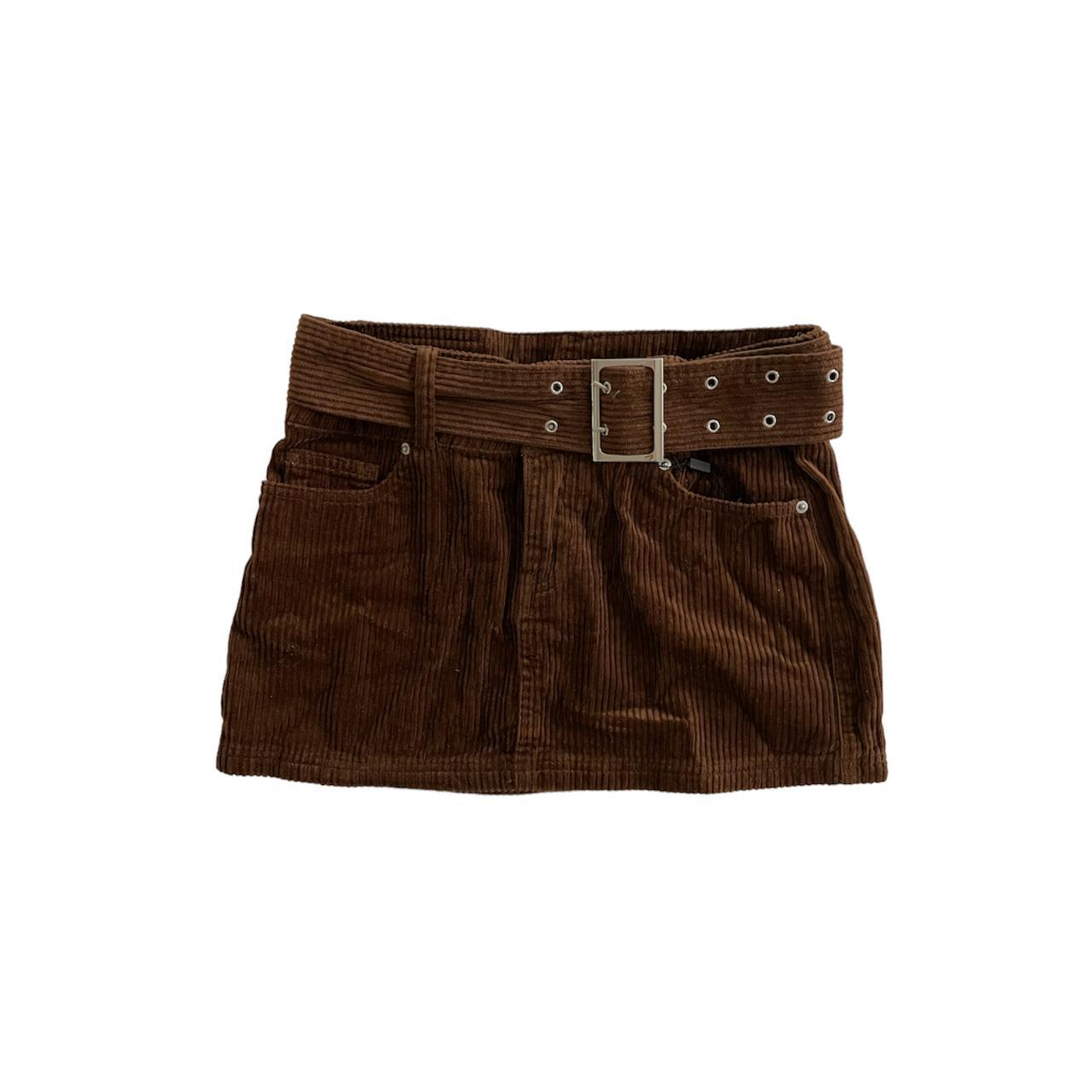 Brown corduroy mini skirt from princess polly. Brand... - Depop
