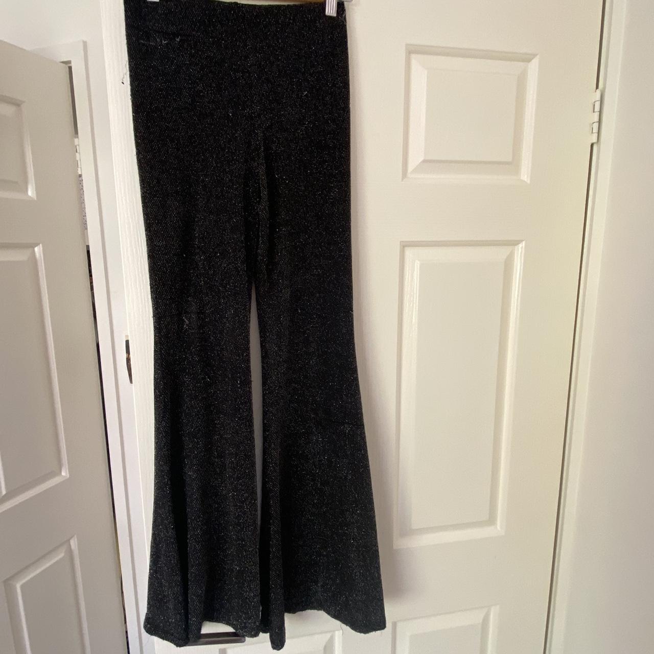 Glassons glitter flare pants High waisted, stretchy... Depop