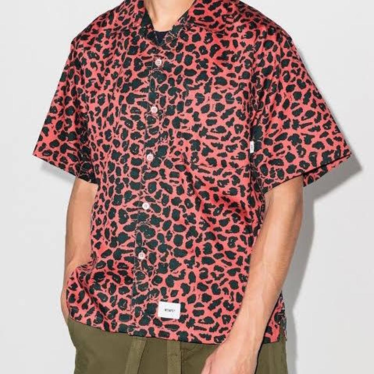トップス WTAPS NIGHT VISION WTAPS - Night Vision Camp-Collar Leopard-Print Cotton-Twill