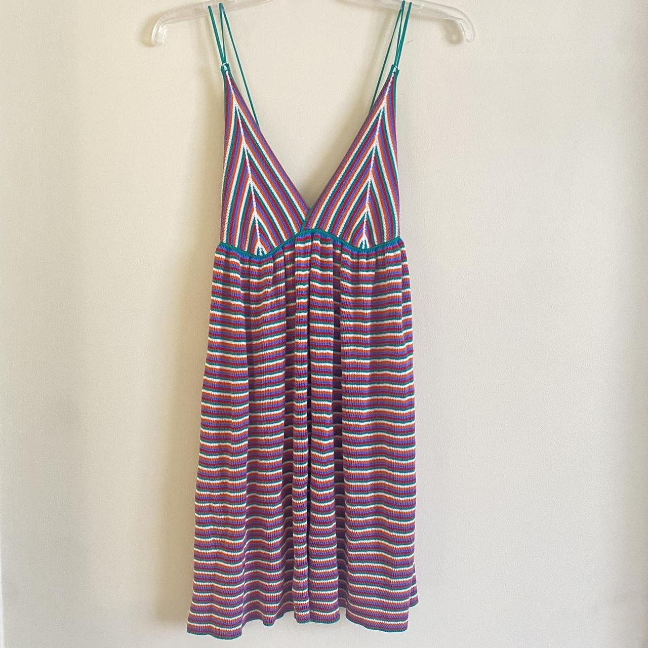 Zara rainbow stripe clearance dress