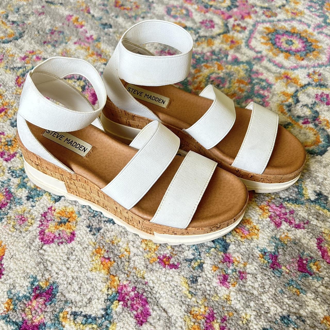 Steve madden bandi platform sandals. Worn maybe 10. Depop