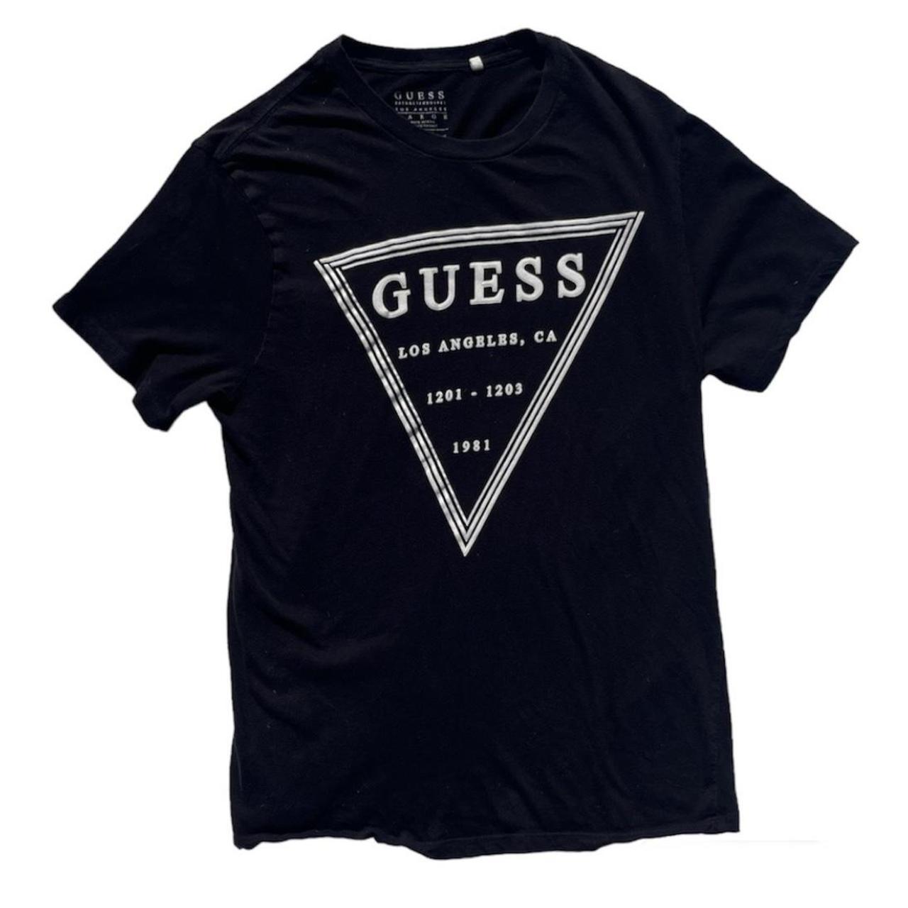 Guess, true to size, logo print tshirt. Size Large,... Depop