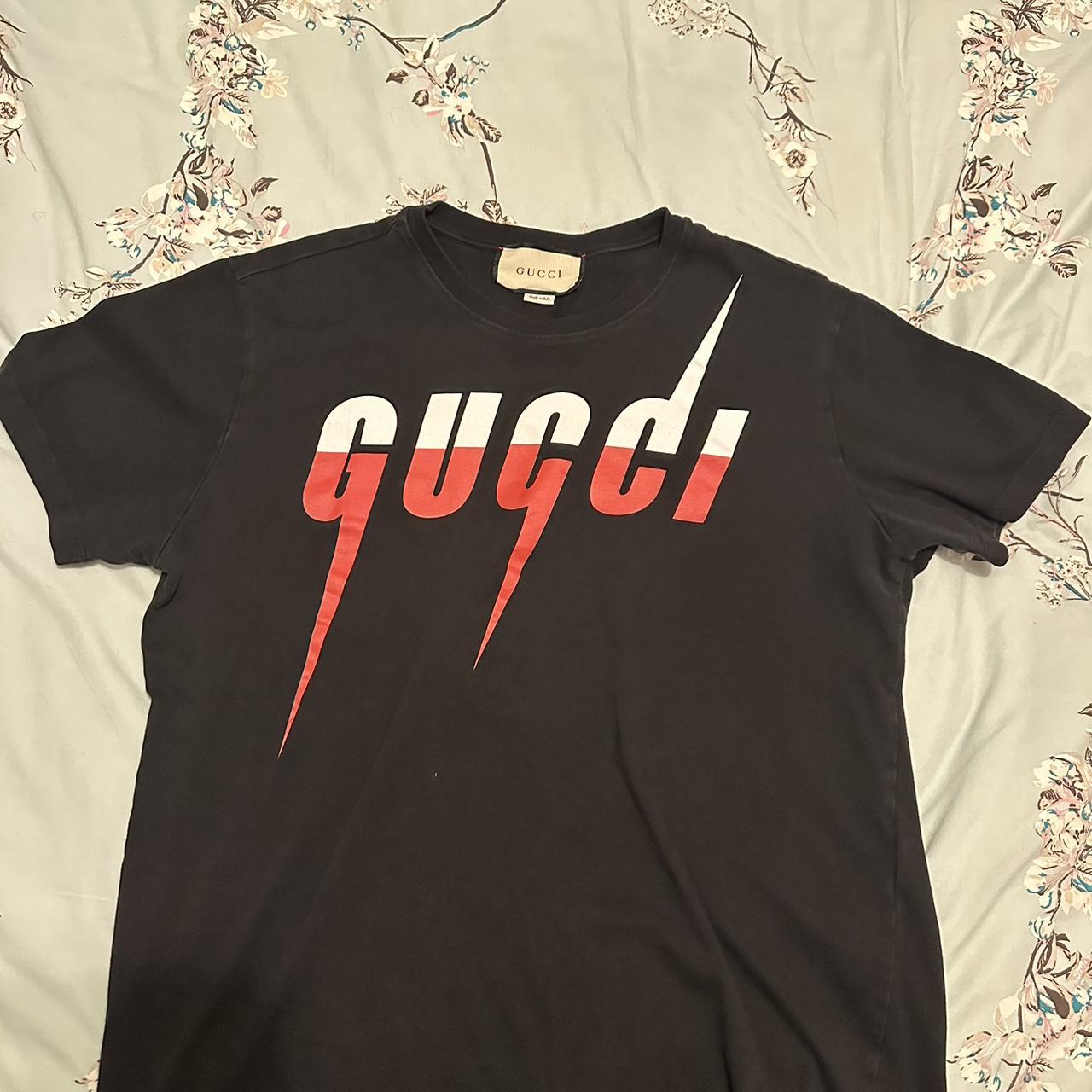 Gucci Blade Print T Shirt in M size, second hand but... - Depop